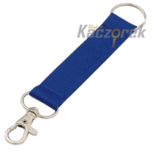 Smycz 205 - 20 mm - niebieska - krótka (brelok)